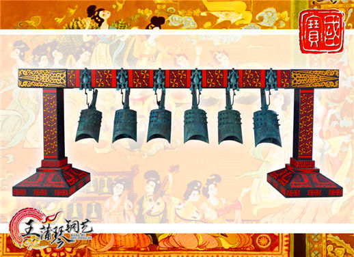 6件套仿古編鐘，小型特色樂器，民樂混音配套